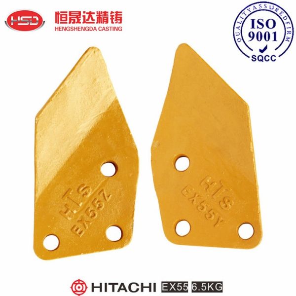 Quality EX55 EX70 EX80 EX120 HITACHI Excavator Side Cutter Optimized Tooth Angle Blade for sale