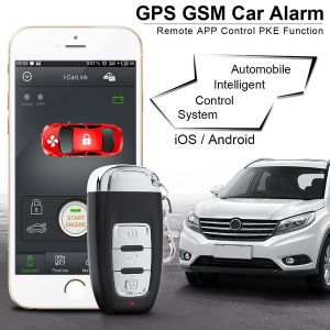 Buy cheap Car PKE keyless entry Smart phone start engine security alarm system from wholesalers