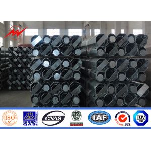 Buy cheap 15m 1200 Dan Octagonal Steel Transmission Poles With Cross Arm Accessories hot dip galvanization from wholesalers