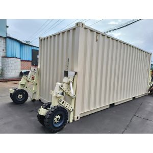 Buy cheap 15 Ton Grey PU Wheel Shipping Container Lifting Equipment System Lift Jacks for Easy Transportation from wholesalers