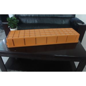 High Intensity Recycled Plastic Core Tray Racking With Two Orange Channels