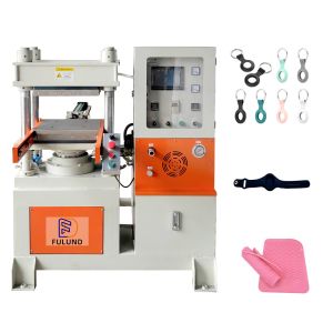 13kw 50HZ Silicone Products Making Machine , Clothes Rubber Plate Vulcanizing