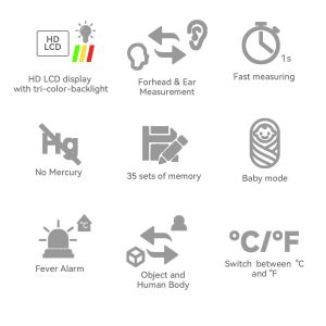 Buy cheap Multi Purpose Non Contact Forehead Thermometer With Three Color Backlight from wholesalers