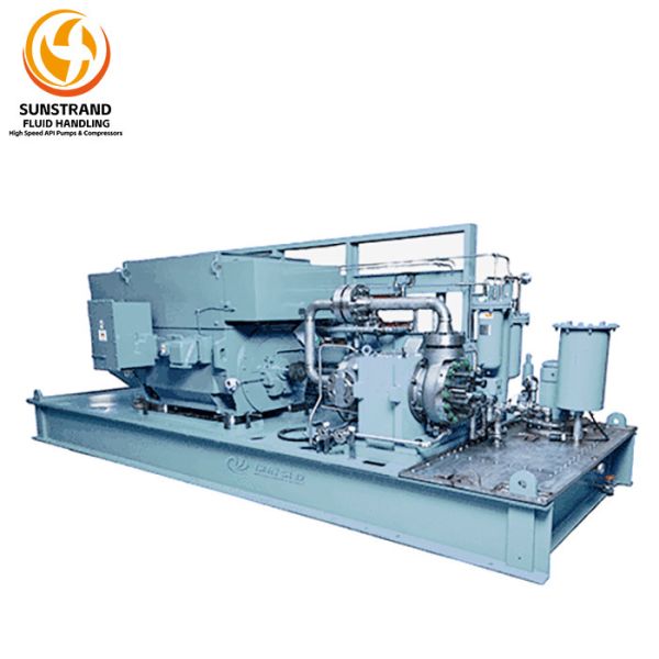 HMP 5000 Overhung Impeller Integrally Geared Multi Stage Pumps Section View