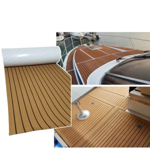 Buy cheap 98in X 47in Eva Faux Synthetic Teak Deck  L240cm Laminated Flooring from wholesalers