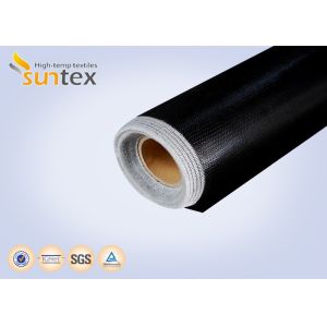 Buy cheap Flame Retardant Silicone Coated Fiberglass Fabric with Temperature Resistance -50C to 500C, 400 g/sqm Weight, and 0.3 mm Thickness from wholesalers