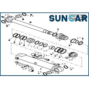 China CX27B Mini Crawler Excavator 72280471 Boom/ Arm Cylinder Replacement Kit Hydraulic Oil Seal Kit on sale