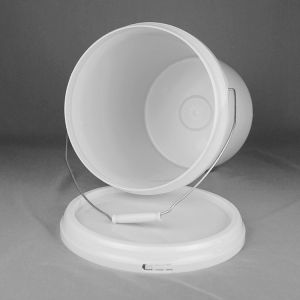 Paint 5 Gallon Round Plastic Bucket White Plastic Pail For Coating