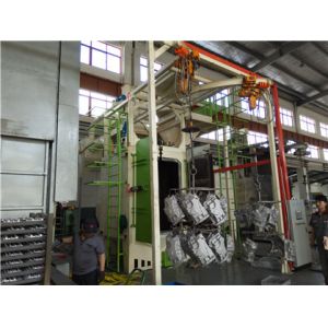 Buy cheap Double Hanger Hook Type Sand Blasting Machine Workpiece 500kg For Alloy Wheels from wholesalers