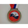 Buy cheap 3D Zinc Alloy Custom Enamel Medal Gold Plating With Ribbon 900*25 mm from wholesalers