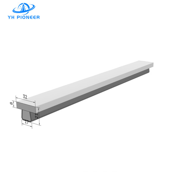 High - Strength T-shaped Chain Guide Rail with Polyethylene and Stainless Steel
