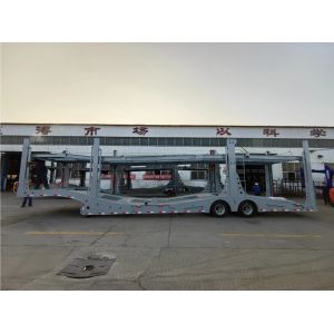Buy cheap 2 Axle Van-type Semi Trailer Transporter Hauler Truck with Double Deck Car Carrier from wholesalers