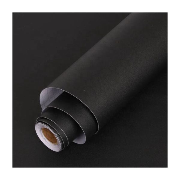 Quality Peel Off and Stick Directly Matt Black Self-Adhesive Wallpaper for Home Decor for sale