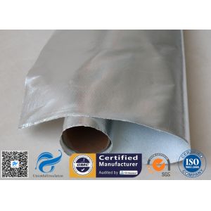 China Silver Aluminium Foil Laminated Fiberglass Fabric Pipe Insulation 0.9mm on sale
