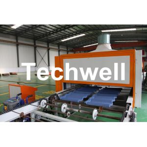 Buy cheap 0.4mm Al-Zn Plating Panel Steel Stone Coated Roof Tile Machine from wholesalers