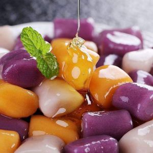 Buy cheap Fast Cook 500g Three Color Mixed Small Taro Ball  Tapioca Pearls For Bubble Tea from wholesalers