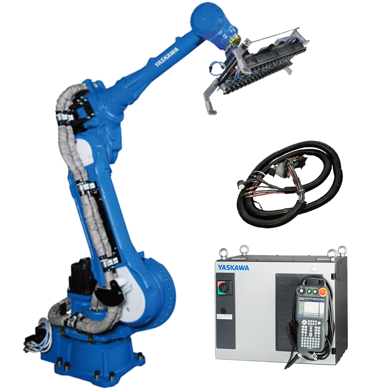 Buy cheap Industrial Handling Robotic Arm Payload 88kg YASKAWA Machine Handling Pick And Place Robot Automatic Workstation With Gripper from wholesalers
