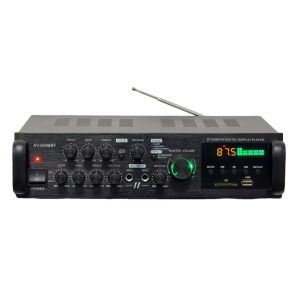 Buy cheap AV-6288BT 1000W 2*500W High Fidelity Karaoke Amplifier Dual-Use 12V/220V AC/DC BT Wireless Plastic Material from wholesalers