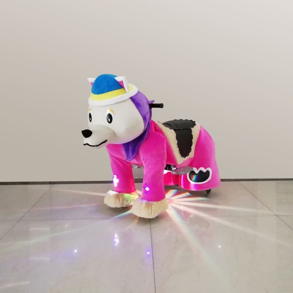 Mp3 Music Electronic Coin Operated Kiddie Ride Attractive Walking Animal