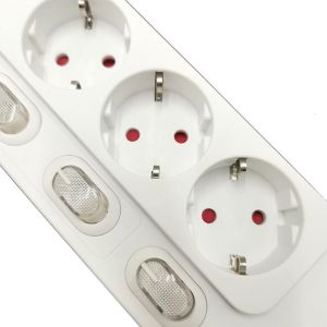 Buy cheap 3 outlet Germany Type Extension Socket With Indivial On/Off Switch from wholesalers