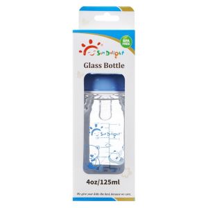 Buy cheap 125ml 4oz Standard Neck Borosilicate Glass Baby Feeding Bottles from wholesalers