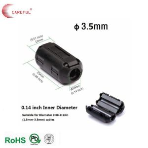 EMI Clip On Split Ferrite Core Anti Interference 3.5/7/10/13.5 Mm For USB Cable