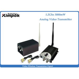Buy cheap 3000mW Long Range Broadcast Video Transmitter 1200Mhz Analog Transmitter from wholesalers