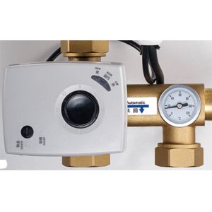 8121 Linkable Water Mixing Center with Automated Manual Supply Ball Valve and