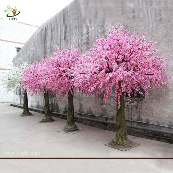 Quality UVG CHR026-3 Wedding Tree white artificial cherry flowers tree Party indoor use 10ft high for sale