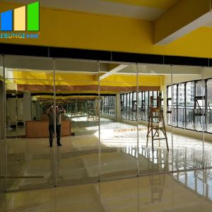 Flexible Mirror Movable Partition Walls Folding Sliding Partition With Mirror