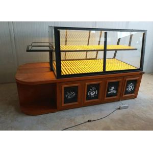 Customized Modern Style Bakery Display Cabinet Gondola With LED Light