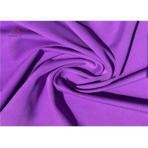 China Plain Dyed Shiny Colours Polyester Spandex Fabric , Warp Knitted Fabric on sale