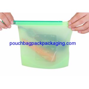 Silicon pack bag, reusable Zip Seal, Fresh Vegetable Packaging Silicone Bag for
