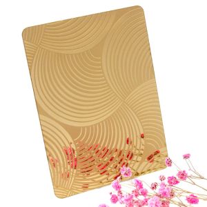 Buy cheap 1500mm width Mirror Etched Stainless Steel Sheet Wall Decoration from wholesalers
