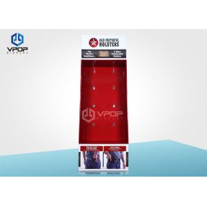 Holsters Cardboard Hook Display , Eco - Friendly Red Power Wing Display