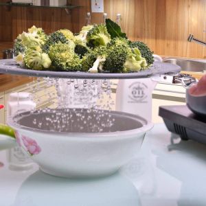 11" Silicone Frying Pan Splatter Guard With Folding Handle