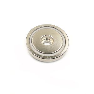 Buy cheap Round Threaded Neodymium Magnets Nickel Coating Industrial Punching Processing from wholesalers