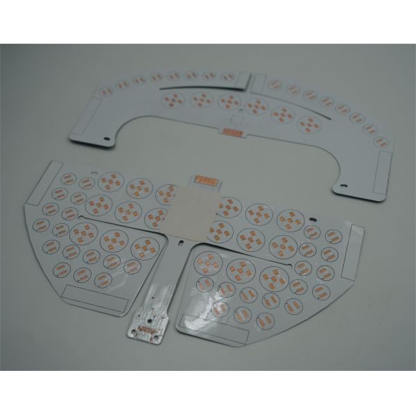 Quality 2L LED PCB Board FR4 1.5MM White And Black Soldermask With OSP For LED Display PCB for sale