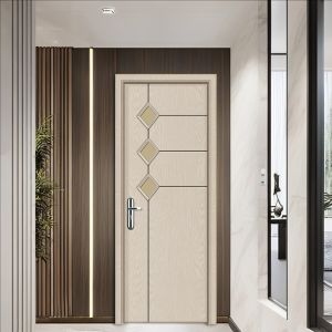 Buy cheap Formaldehyde-free Easy Installation WPC Glass Door with Rot Resistance and PVC Film Surface Finish from wholesalers