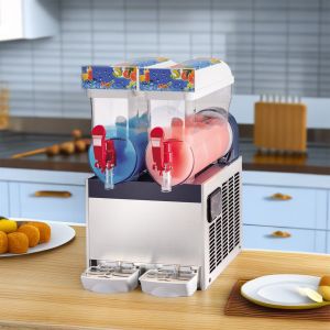 Buy cheap Commercial Slush Making Machine 12L X 2 Tanks Snow Frozen Drink Slushy Smoothie Maker With Led Light product
