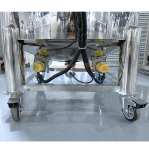 Buy cheap Syrup Fixed Cover Homogenizer Emulsifier Mixer Vertical PLC Control from wholesalers