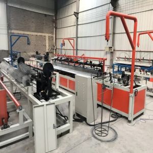 4m single-line diamond mesh automatic chain link fence weaving machine for Afria