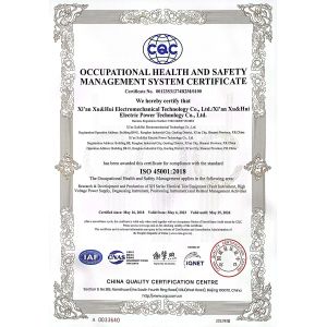 Xi'an Xu&Hui Electromechanical Technology Co., Ltd. Certifications