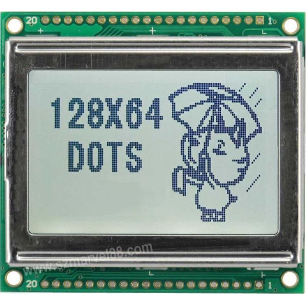 Quality M12864E-G5, Graphics LCD Module with 128 x 64 dot-matrix Display Type, FSTN/Transmissive/P for sale