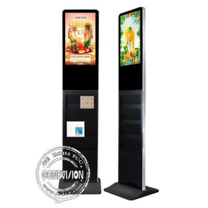 Buy cheap 22 Inch 1080P LCD Touch Screen Kiosk With Book Shelf from wholesalers