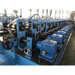 3T Double Head Decoiler Top Hat Roof Panel Roll Forming Machine with Flatten