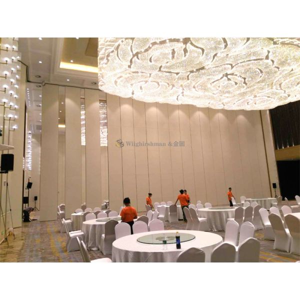 Quality Aluminum Track Soundproof Movable Partition Wall With 600mm-1200mm Panel Width for sale