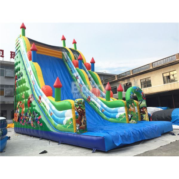 Buy cheap 11X6X9m Commercial Inflatable Slide , PVC Tarpaulin Blow Up Jumping Castle from wholesalers