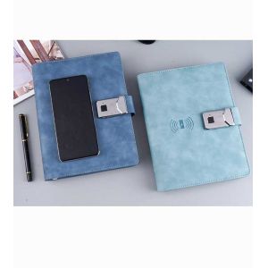 Buy cheap Waterproof Multiscene PU Leather Notebook , Recyclable Notepad With Power Bank product