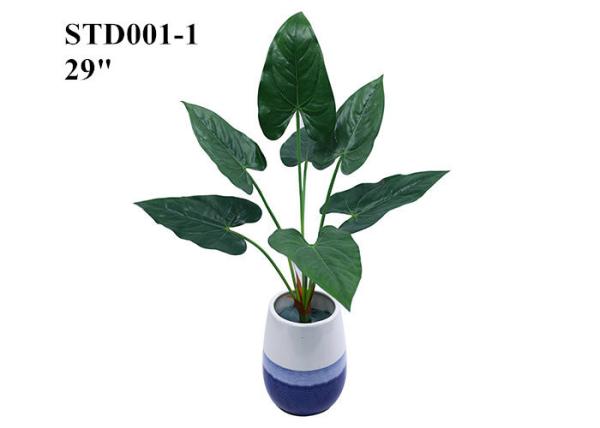Quality Leaves Of Artificial Tree Branches Anthurium Andraeanum Clear Veins Custom Design for sale